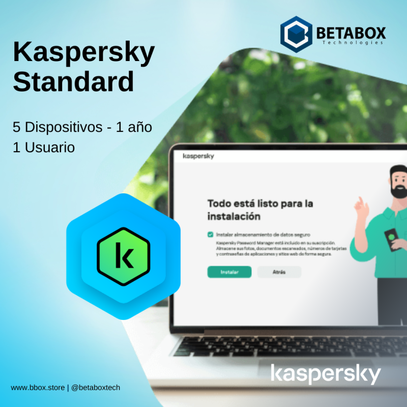 Kaspersky Standard - 5 Dispositivos - 1 año