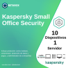 Kaspersky Small Office Security - 10 Mobile - 10 escritorio -  1 servidor de archivo - 10 usuario - 1 años